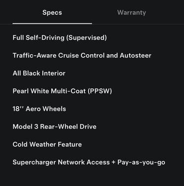 Pearl White Multi-Co 2023 Tesla Model 3 Standard Range