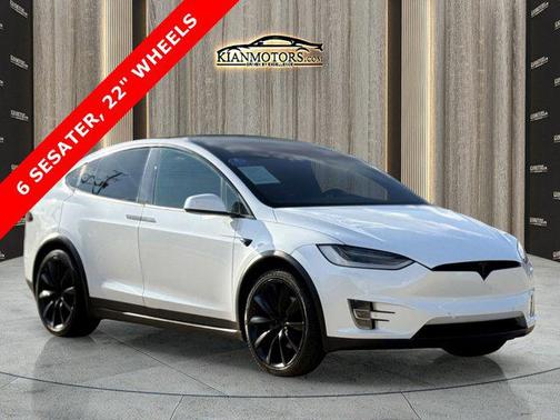 Pearl White Multi-Co 2021 Tesla Model X Long Range Plus Dual Motor All-Wheel Drive
