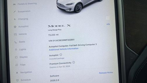 Pearl White Multi-Co 2021 Tesla Model X Long Range Plus Dual Motor All-Wheel Drive