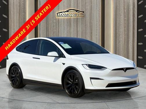 Pearl White Multi-Co 2023 Tesla Model X Standard Range