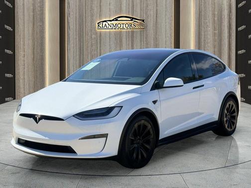 Pearl White Multi-Co 2023 Tesla Model X Standard Range