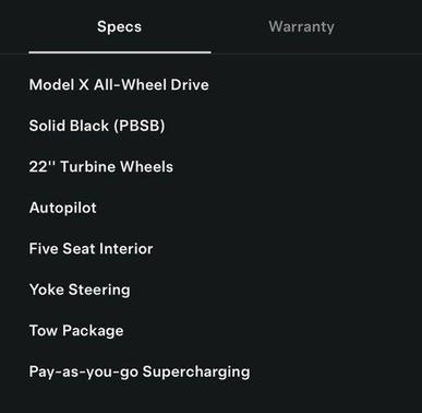 2023 Tesla Model X Standard Range