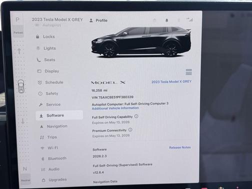 Stealth Grey 2023 Tesla Model X Standard Range