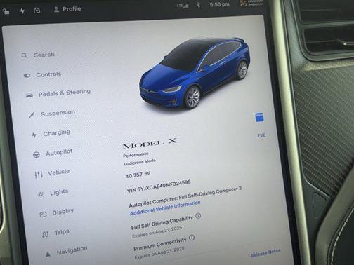 2021 Tesla Model X Performance Dual Motor All-Wheel Drive