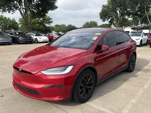 Red Multi-Coat 2022 Tesla Model X Plaid Tri Motor All-Wheel Drive