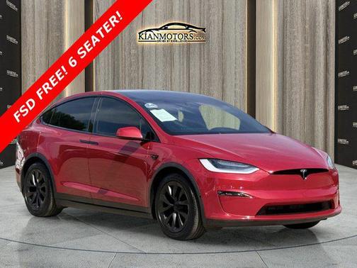Red Multi-Coat 2022 Tesla Model X Plaid Tri Motor All-Wheel Drive