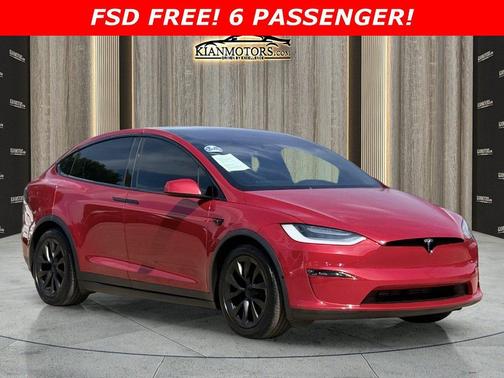 Red Multi-Coat 2022 Tesla Model X Plaid Tri Motor All-Wheel Drive