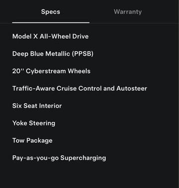 2023 Tesla Model X Standard Range