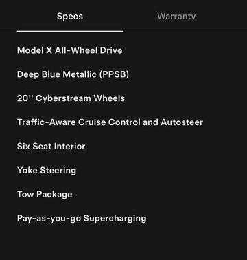 2023 Tesla Model X Standard Range