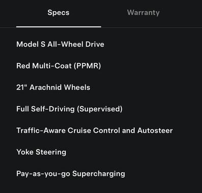 Red Multi-Coat 2023 Tesla Model S Standard Range