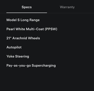 Pearl White Multi-Co 2021 Tesla Model S Long Range