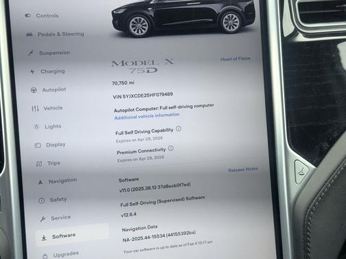 Red Multi-Coat 2017 Tesla Model X 75D