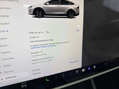 Pearl White Multi-Co 2023 Tesla Model X Standard Range