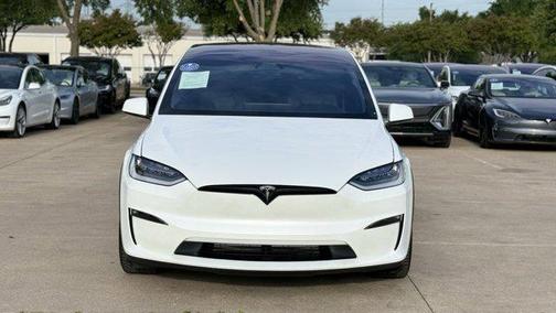 Pearl White Multi-Co 2022 Tesla Model X Plaid Tri Motor All-Wheel Drive