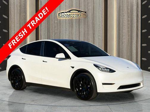Pearl White Multi-Co 2023 Tesla Model Y Long Range Dual Motor All-Wheel Drive