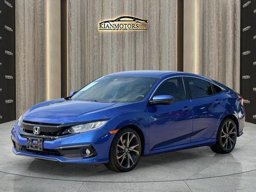 Aegean Blue Metallic 2020 Honda Civic Sport