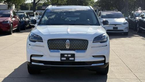 Pristine White Metal 2023 Lincoln Aviator Reserve AWD