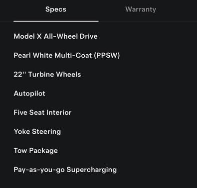 2023 Tesla Model X Standard Range