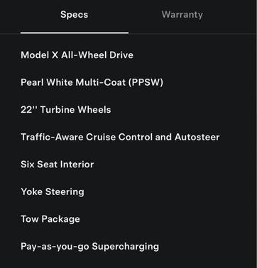 2023 Tesla Model X Standard Range