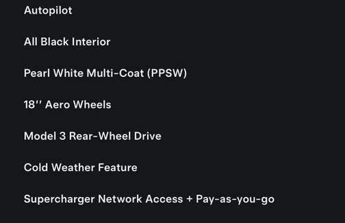 2023 Tesla Model 3 Standard Range