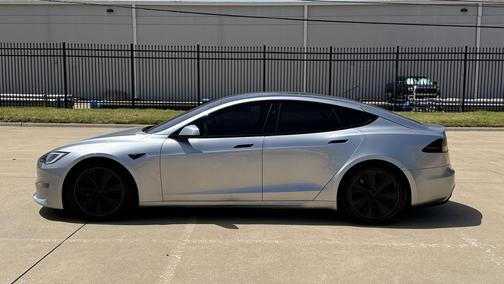 Lunar Silver 2025 Tesla Model S Long Range