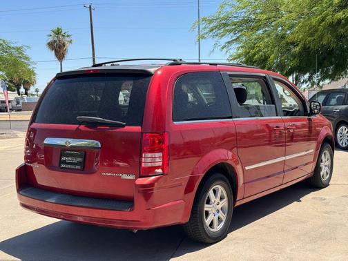 Red 2009 Chrysler Town & Country Touring