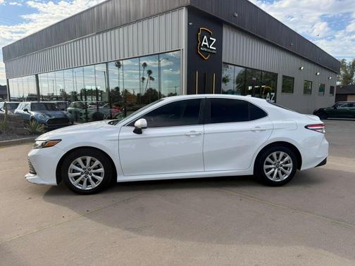 Super White 2019 Toyota Camry LE