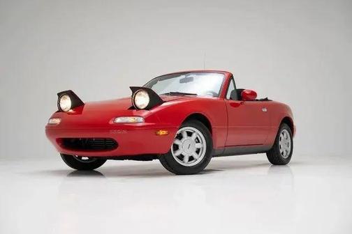 Red 1990 Mazda MX-5 Miata 2D Convertible