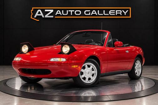 Red 1990 Mazda MX-5 Miata 2D Convertible