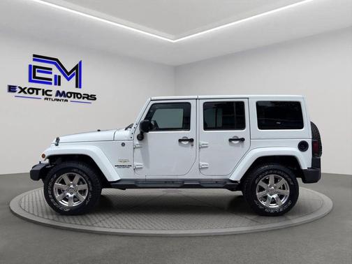 White 2012 Jeep Wrangler Unlimited Sahara