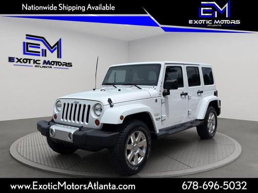 White 2012 Jeep Wrangler Unlimited Sahara