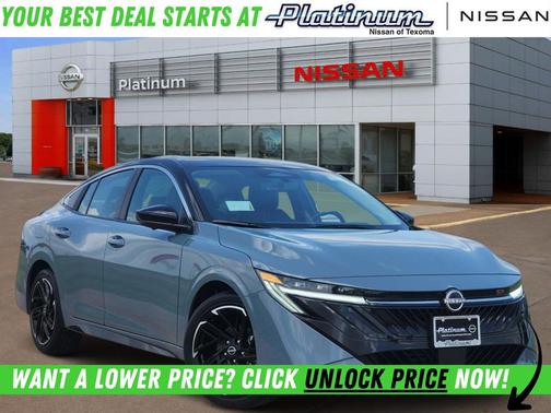 Atlantic Gray Metallic/Super Black 2026 Nissan Sentra SR