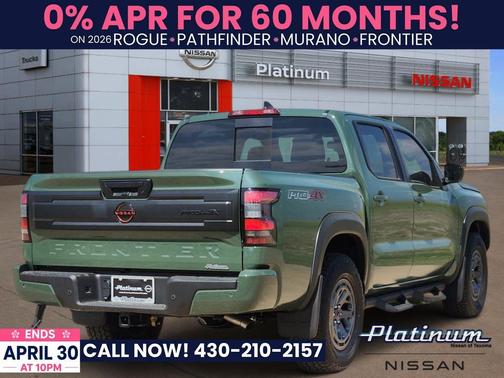 Tactical Green Metallic 2026 Nissan Frontier PRO-4X