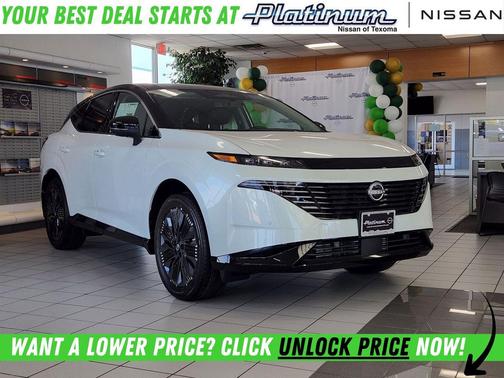 Everest White Pearl Tricoat/Super Black 2026 Nissan Murano Platinum