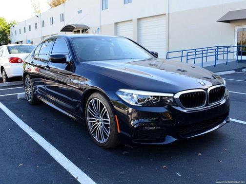 Black 2019 BMW 530 530i Sedan 4D