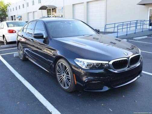 Black 2019 BMW 530 530i Sedan 4D