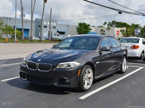 Black 2012 BMW 535 535i Sedan 4D