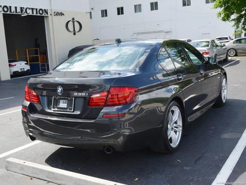 Black 2012 BMW 535 535i Sedan 4D