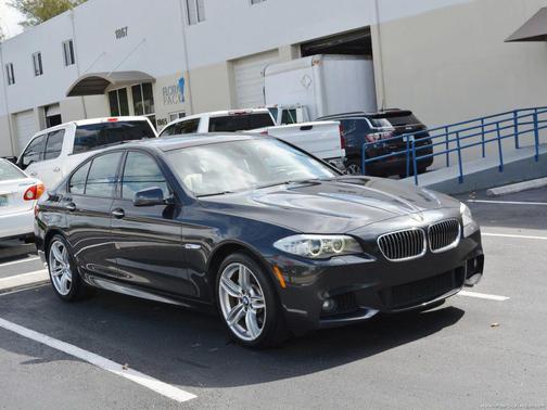 Black 2012 BMW 535 535i Sedan 4D