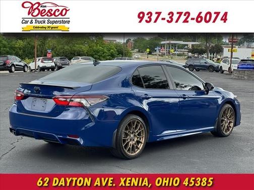 Reservoir Blue 8q4 2024 Toyota Camry Hybrid SE