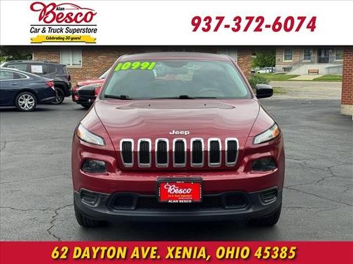 Deep Cherry Red Crystal Pearlcoat 2014 Jeep Cherokee Sport