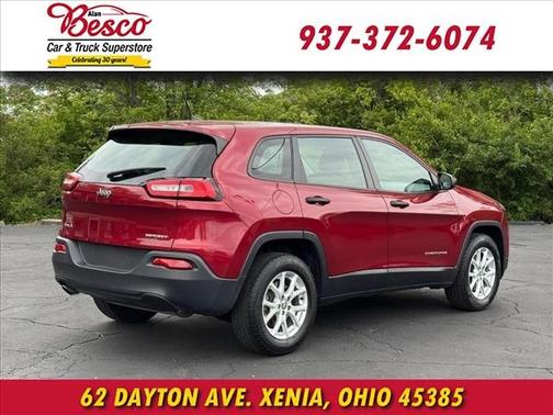 Deep Cherry Red Crystal Pearlcoat 2014 Jeep Cherokee Sport