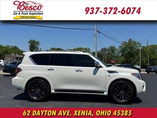 Pearl White Tricoat 2020 Nissan Armada Platinum 4WD