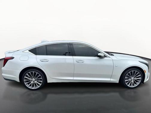 Crystal White Tri-Coat 2025 Cadillac CT5 Premium Luxury AWD
