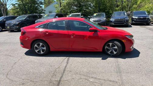 Red 2019 Honda Civic LX