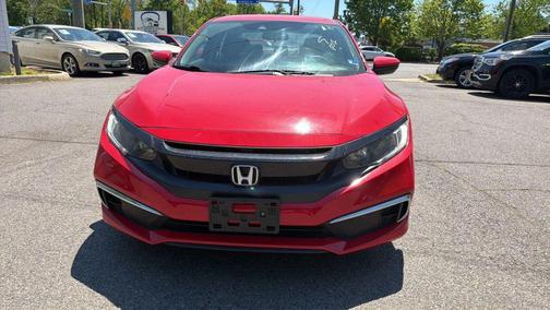 Red 2019 Honda Civic LX
