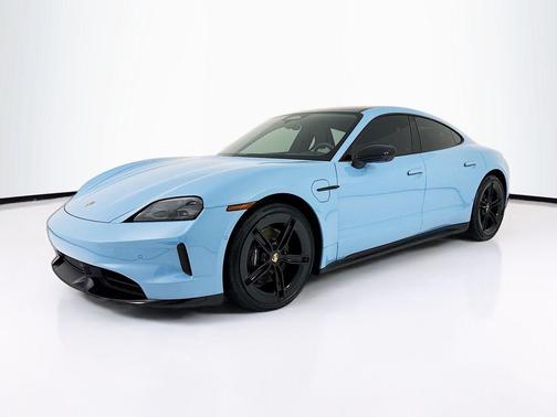 Blue Metallic 2026 Porsche Taycan Black Edition