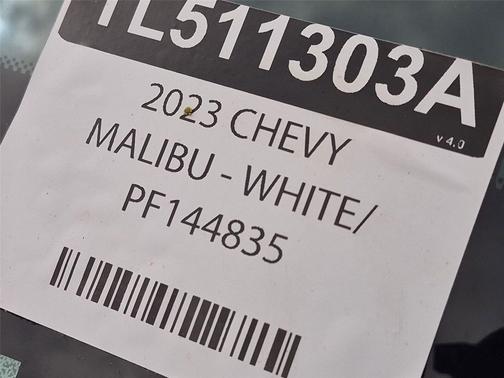 Summit White 2023 Chevrolet Malibu FWD RS