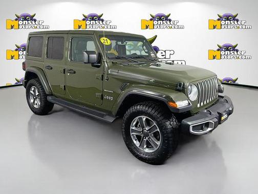 Sarge Green Clearcoat 2021 Jeep Wrangler Unlimited Sahara