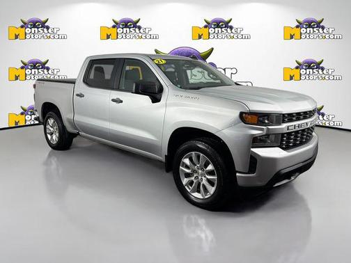 Silver Ice Metallic 2021 Chevrolet Silverado 1500 Custom